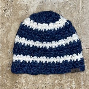 American Eagle striped beanie